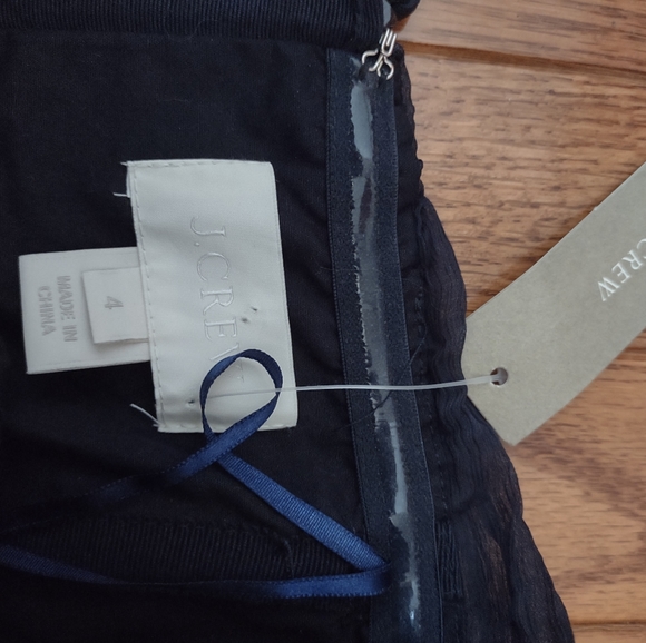 NWT J. crew Arabelle silk chiffon dress - Picture 3 of 5